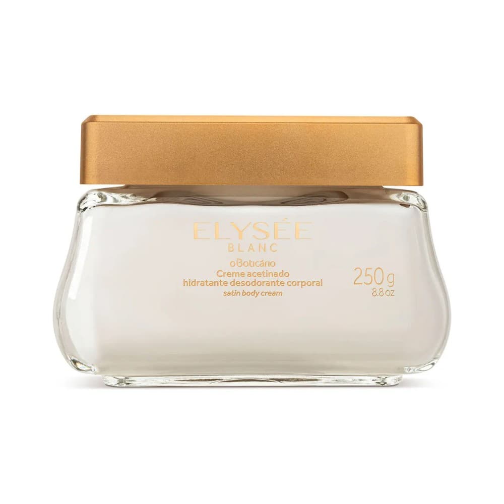 Elysée Blanc Creme Hidratante Acetinado Boticário, 250g