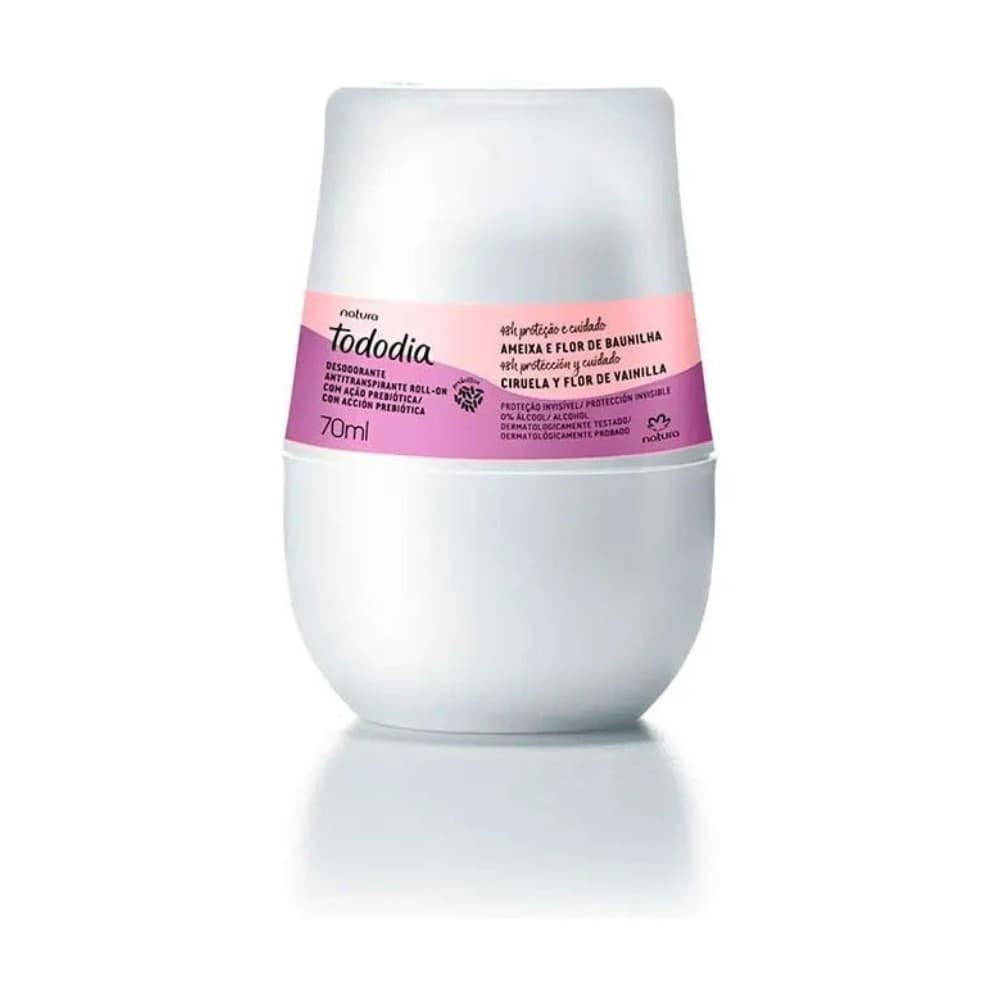 Desodorante Roll-on Natura Tododia 70 Ml - Fragrâncias Fragrância Ameixa e Flor de Baunilha