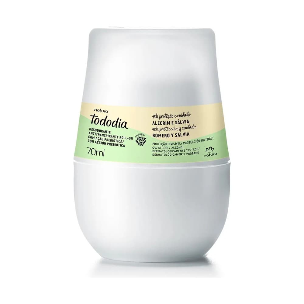 Desodorante Roll-on Natura Tododia 70 Ml - Fragrâncias Fragrância Alecrim E Sálvia