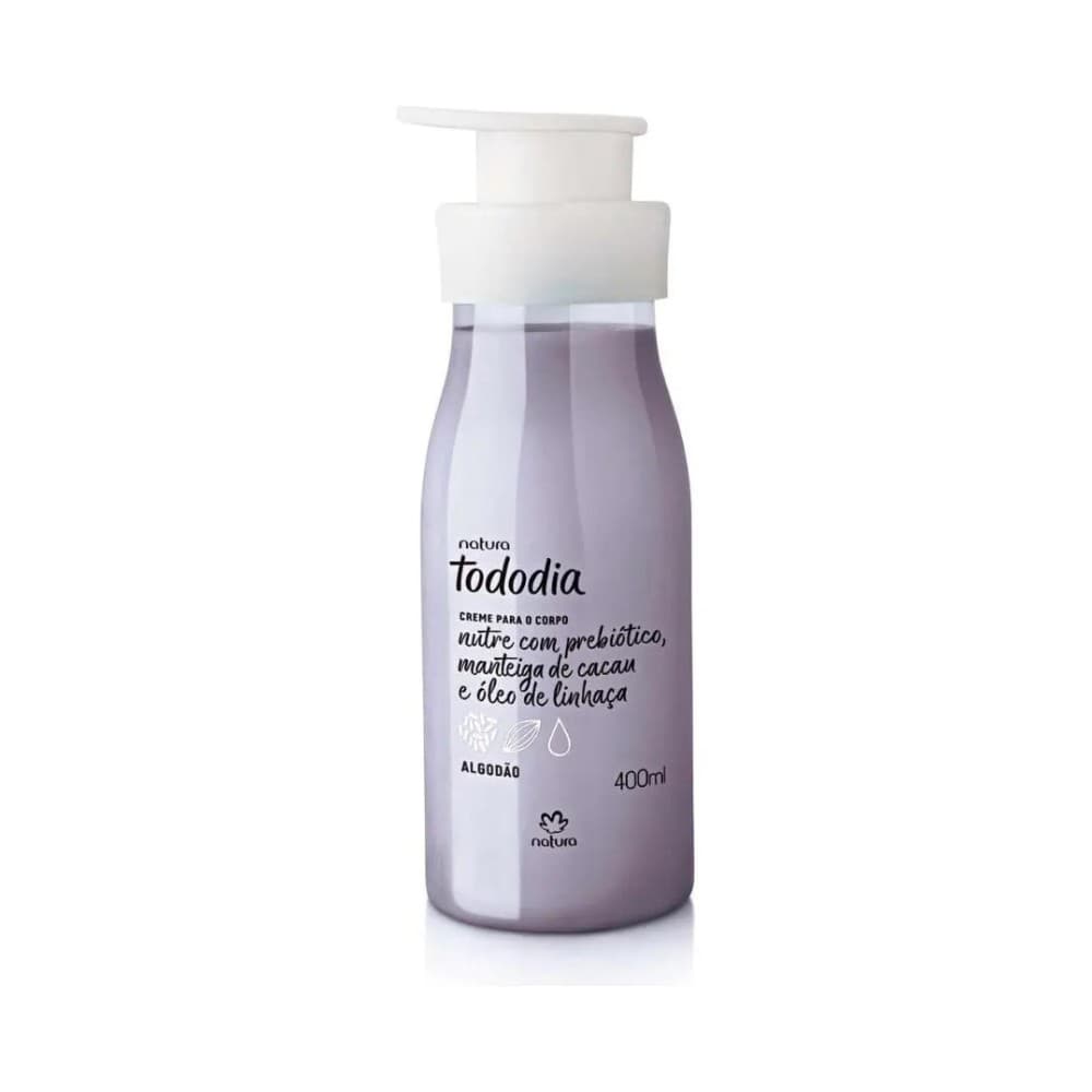 Creme Desodorante Nutritivo Para o Corpo Tododia Algodão 400 ml