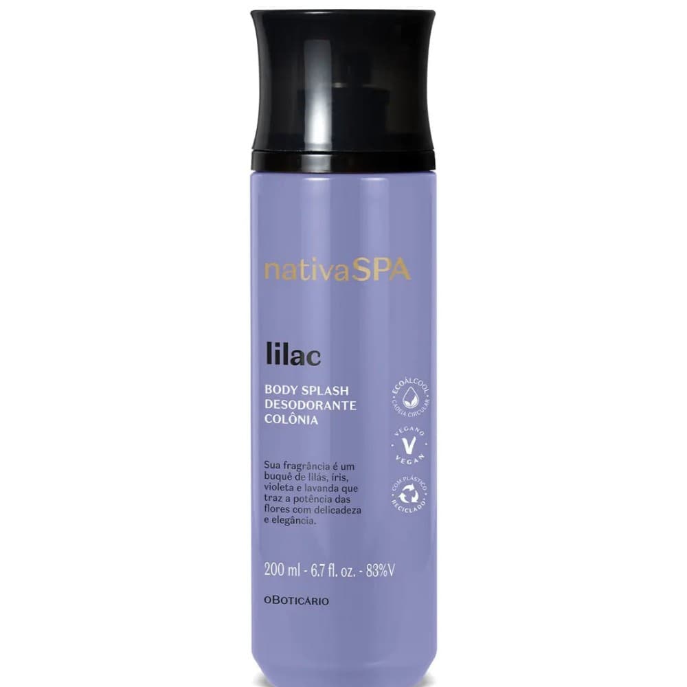 O Boticário Nativa Spa Lilac Body Splash Colônia